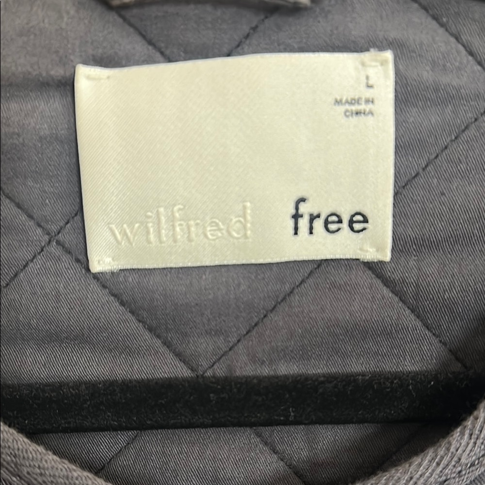 Aritzia Wilfred Frey Gray/blue Quilted jacket - Picture 2 of 5
